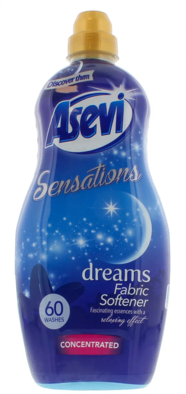 Asevi Sensations Dreams Concentrated Fabric Softener Liquid 60 Washes 1.5L