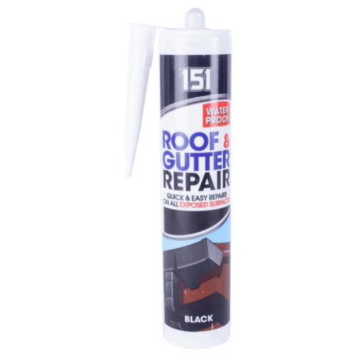 151 Black Roof & Gutter Waterproof Sealant for Repairs 400ML