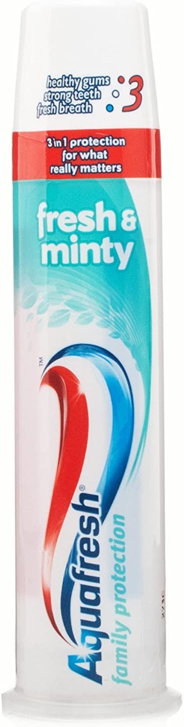 Aquafresh 3 In 1 Triple Protection Fresh & Minty Pump 100ml