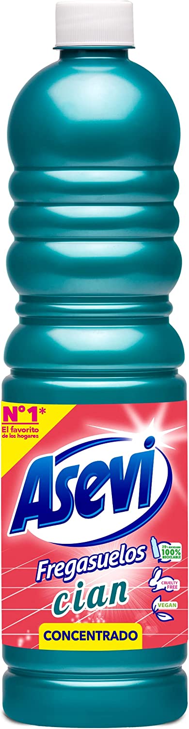 Asevi Concentrated Floor Cleaner Cyan 1 Litre