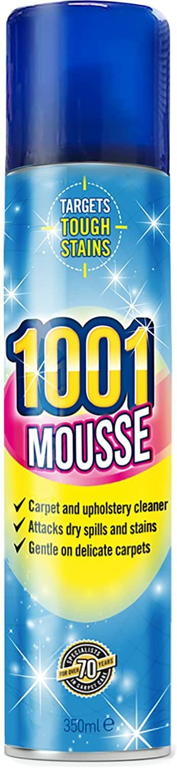 1001 Mousse Carpet and Upholstery Cleaner 350ML- Pack of 1