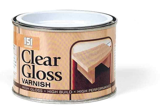 151 Coatings Clear High Gloss Wood Varnish Tin 180ML