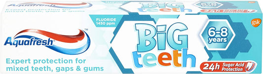 Aquafresh Big Teeth Toothpaste for Kids 6-8 Years 50ml