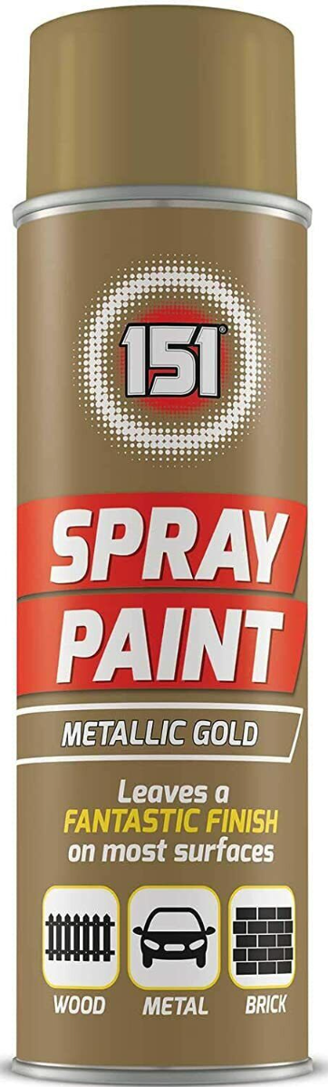 151 Metallic Gold Spray Paint for Fantastic Finish 250ML