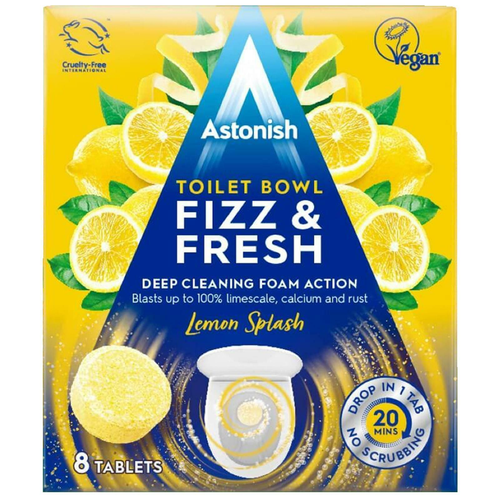 Astonish Toilet Bowl Fizz & Fresh Lemon Splash 8 Tablet